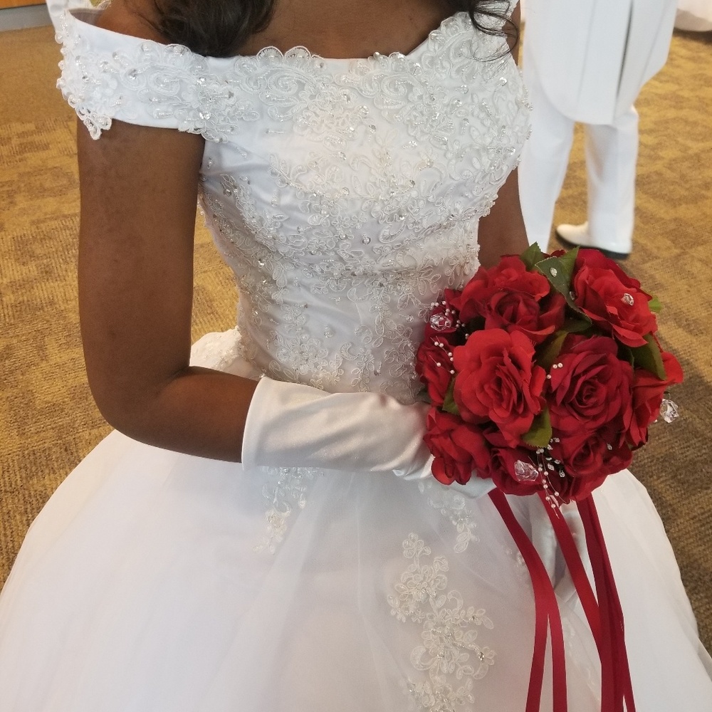 Pure White Ball Gown
